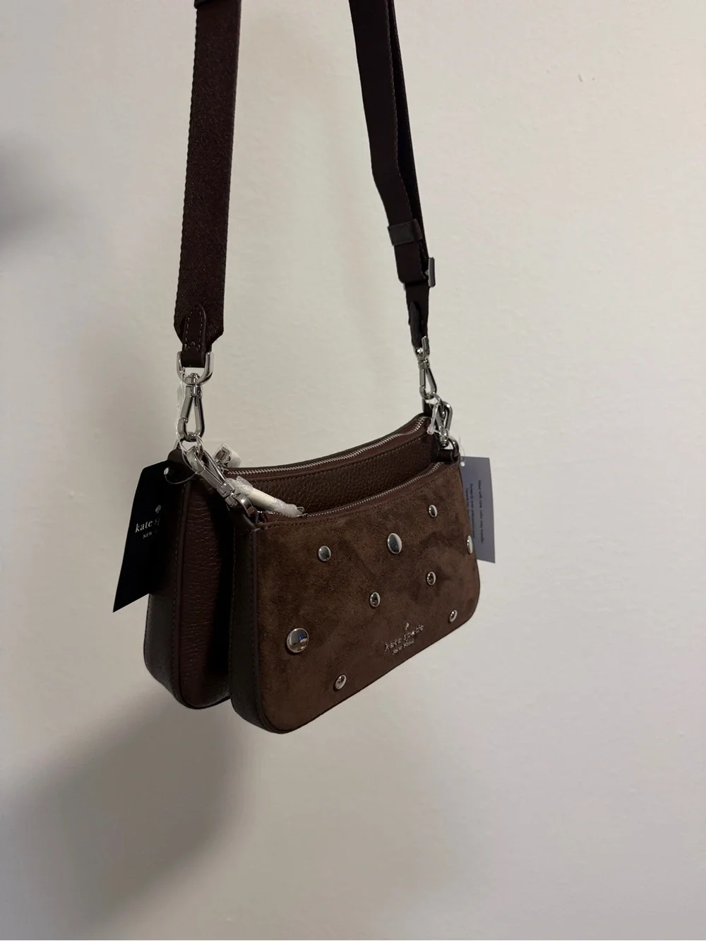 kate spade compact suede